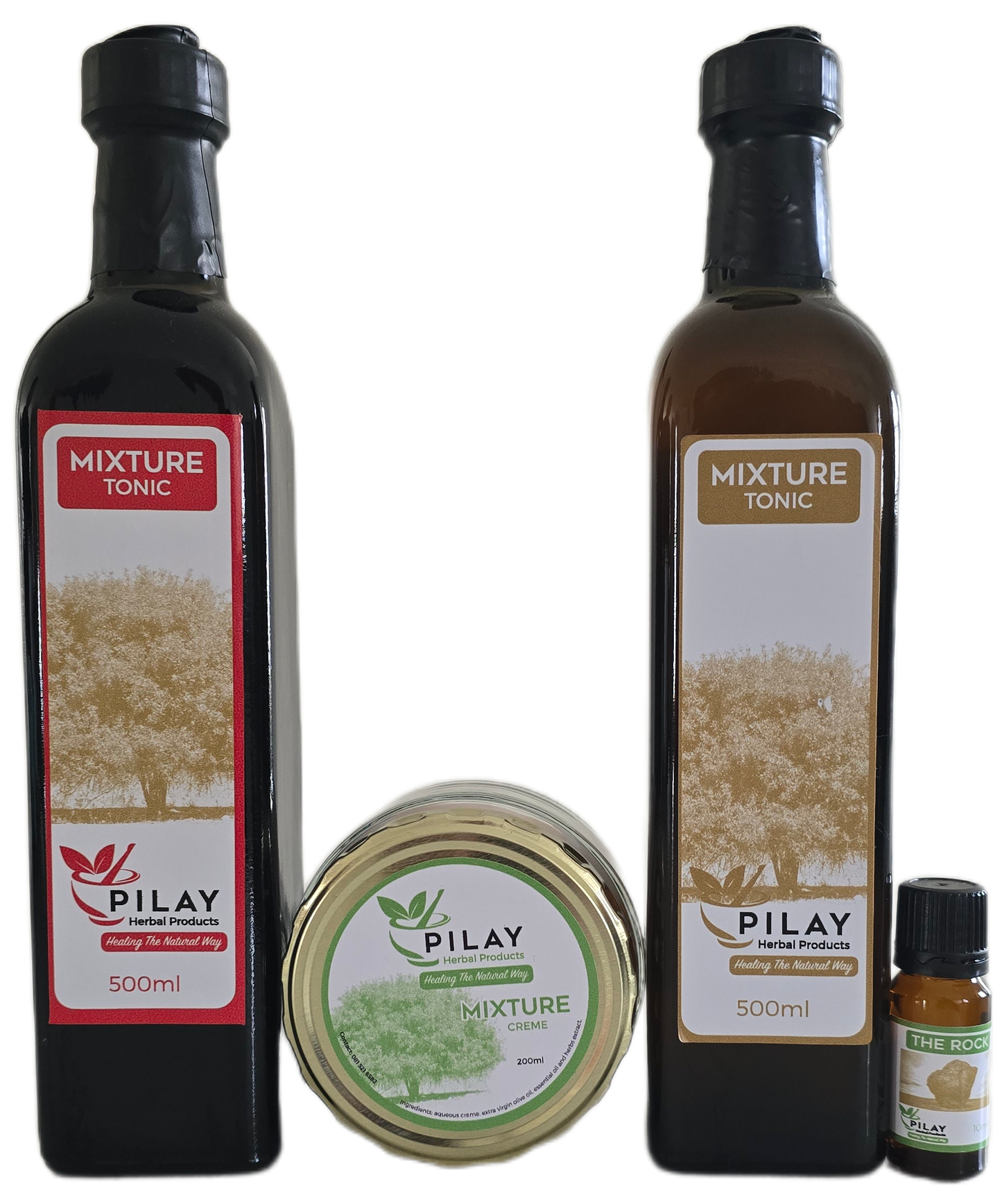 Red, Gold, Creme and Rock