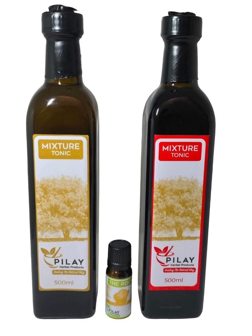 Gold Mixture, Red Mixture and Rock